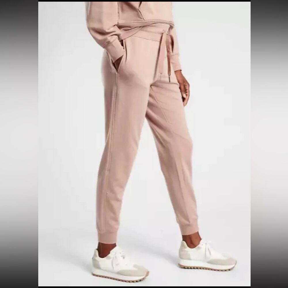 ATHLETA Balance Mocha Latte Pink Sweatpants Jogger Size 2X - Picture 1 of 8